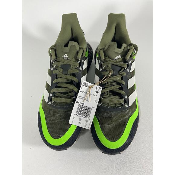 Adidas Mens 4DFWD Pulse 2 J Running Size 6 Black/ Green GZ4928 - Picture 5 of 9